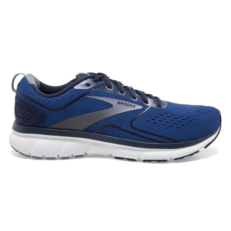 Brooks Men's Transmit 3 Road Running Shoes - Blue/Surf The Web/Navy Blazer/Grey (FQOR95613)